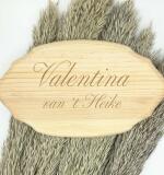 Naambordje in naturel grenenhout – met lasergravure